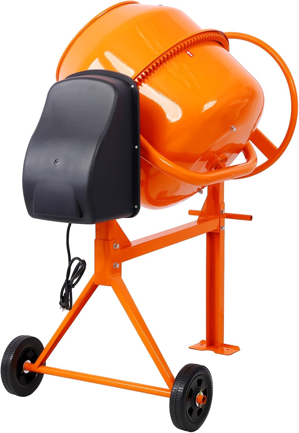 Electric Concrete Mixer, 5 Cu Ft, 650W Portable for Mortar and Stucco N607623