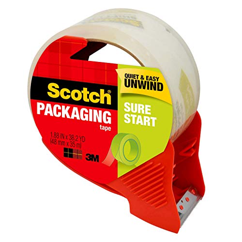 Shipping Packaging Tape, 1.88" x 38.2 yd, Clear, 1 Roll Z9207