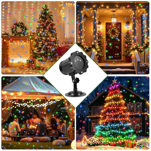 Christmas Laser Lights Projector with RGB Star Show for Indoor Outdoor Decor V477352