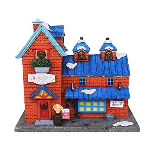 Lighted Musical Snow Village with Animated Kids Sledding A910926