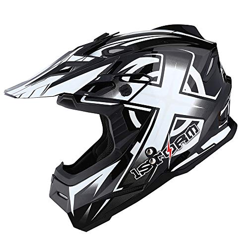 Adult Motocross Helmet Full Face Racing Style Matt Black U258