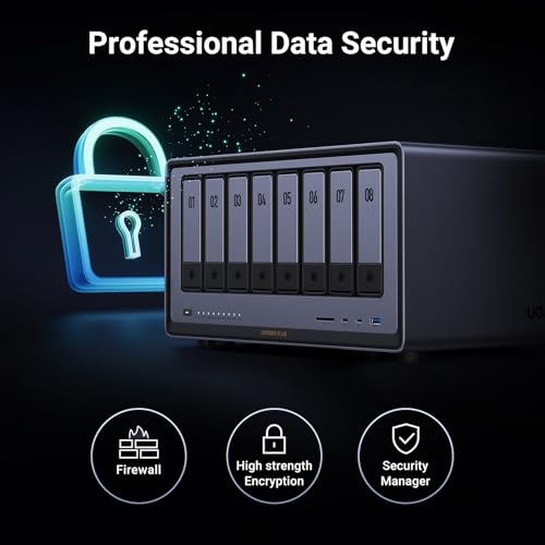8-Bay Desktop NAS with Intel i5, 8GB DDR5 RAM, 10GbE, Diskless F294