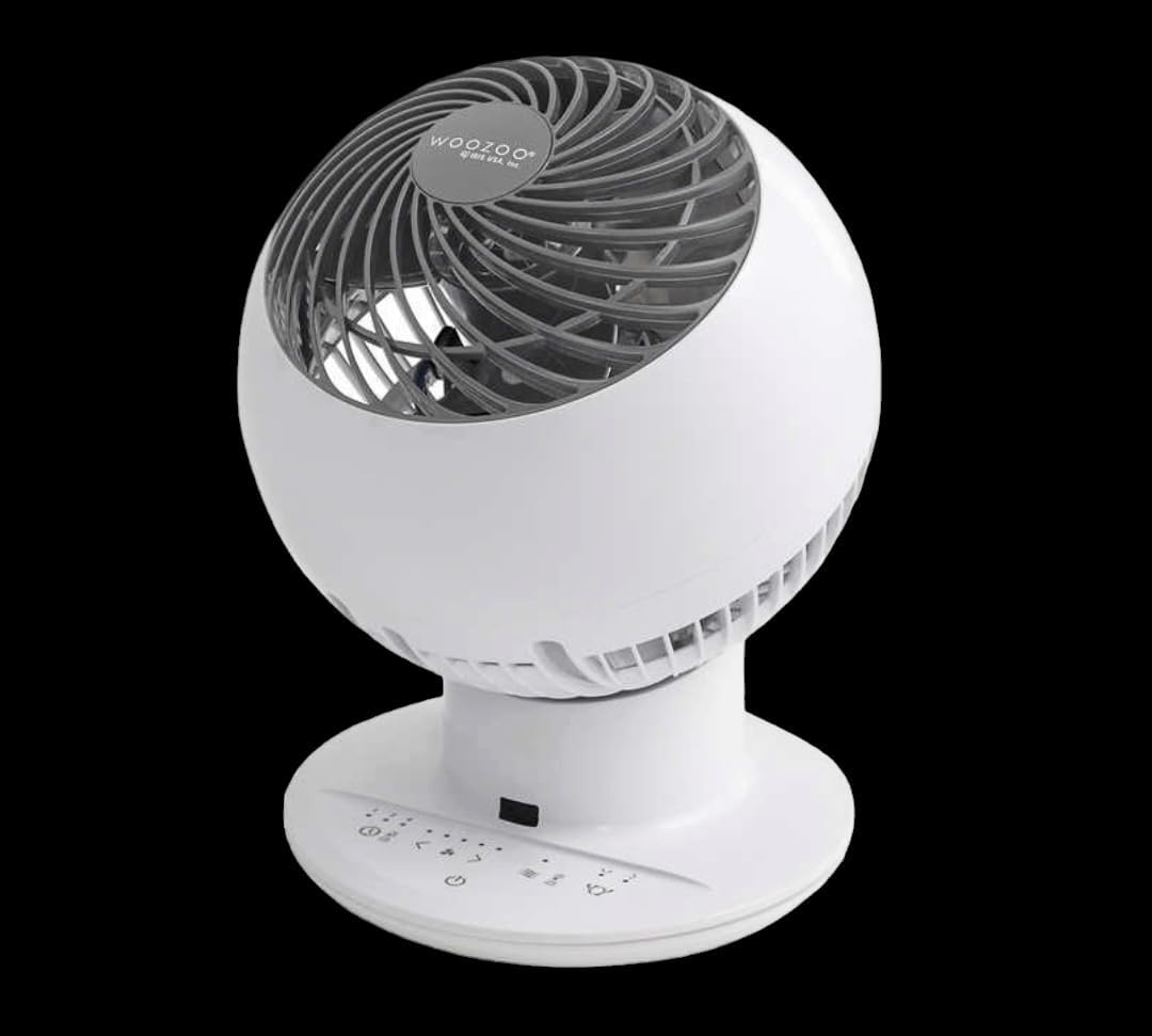 Globe Multi-Directional 5-Speed Oscillating Fan, Small, White T19729