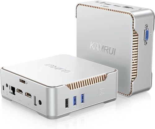 Mini PC, 12th Alder Lake N97 CPU, 8GB RAM 256GB SSD, Gigabit Ethernet, 4K UHD, WiFi5, VESA E573008