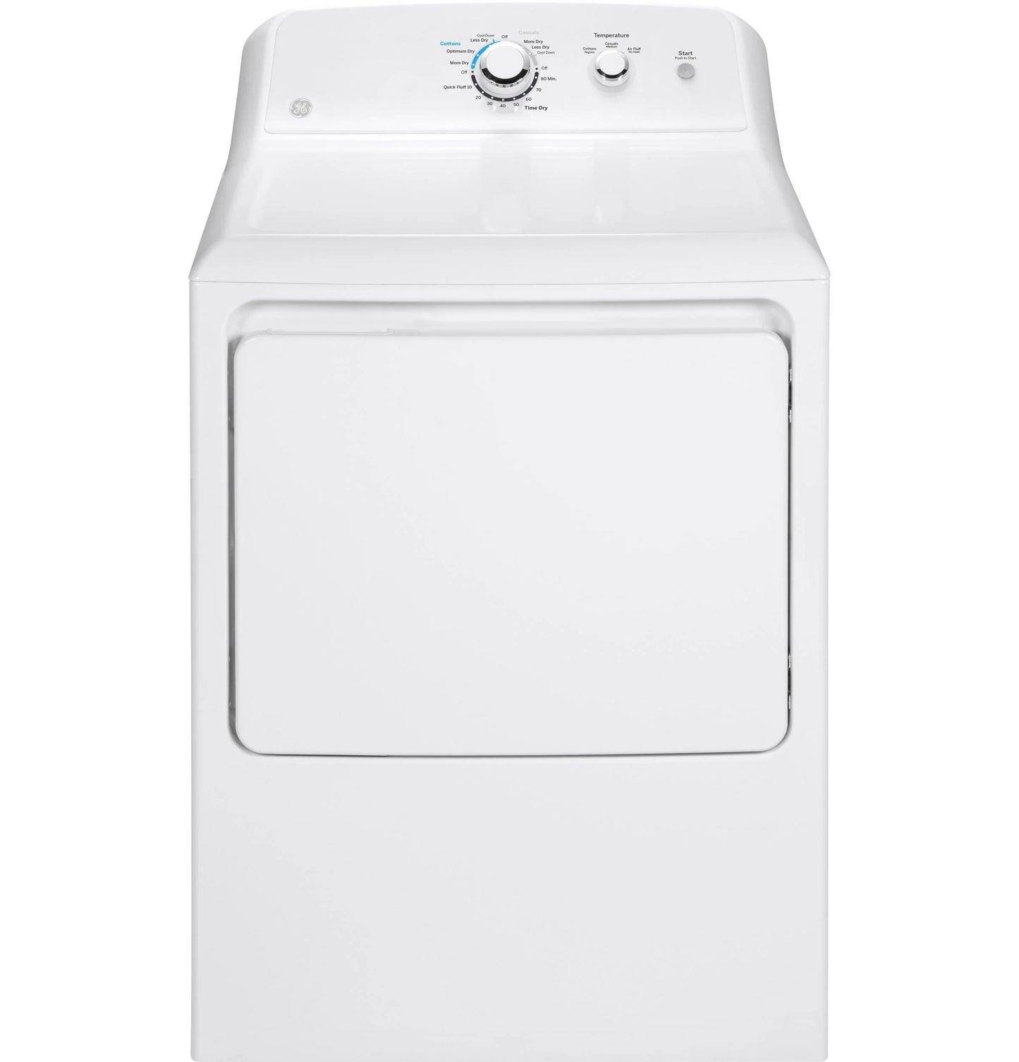Ge Gtd33eak 27" Wide 7.2 Cu. Ft. Electric Dryer - White
