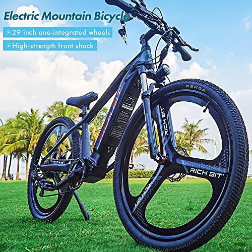 Electric Bikes for Adults, 29 Inch Fat Tire Mountain E-Bike with Removable Battery O49918