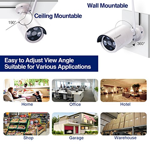 Expandable Wireless Security Camera System with 10.1" Monitor K53925