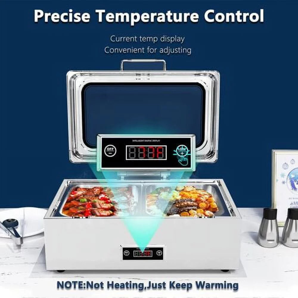 Stainless Steel Buffet Food Warmer 9QT with Lid K7018