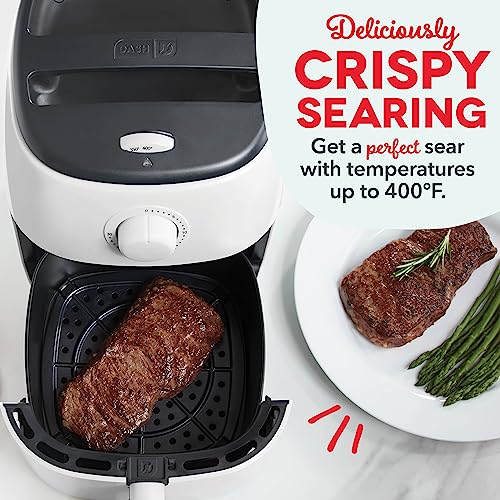 Electric Air Fryer Oven, 2.6 Qt., Grey, Compact, Auto Shut Off, 1000-Watt L764