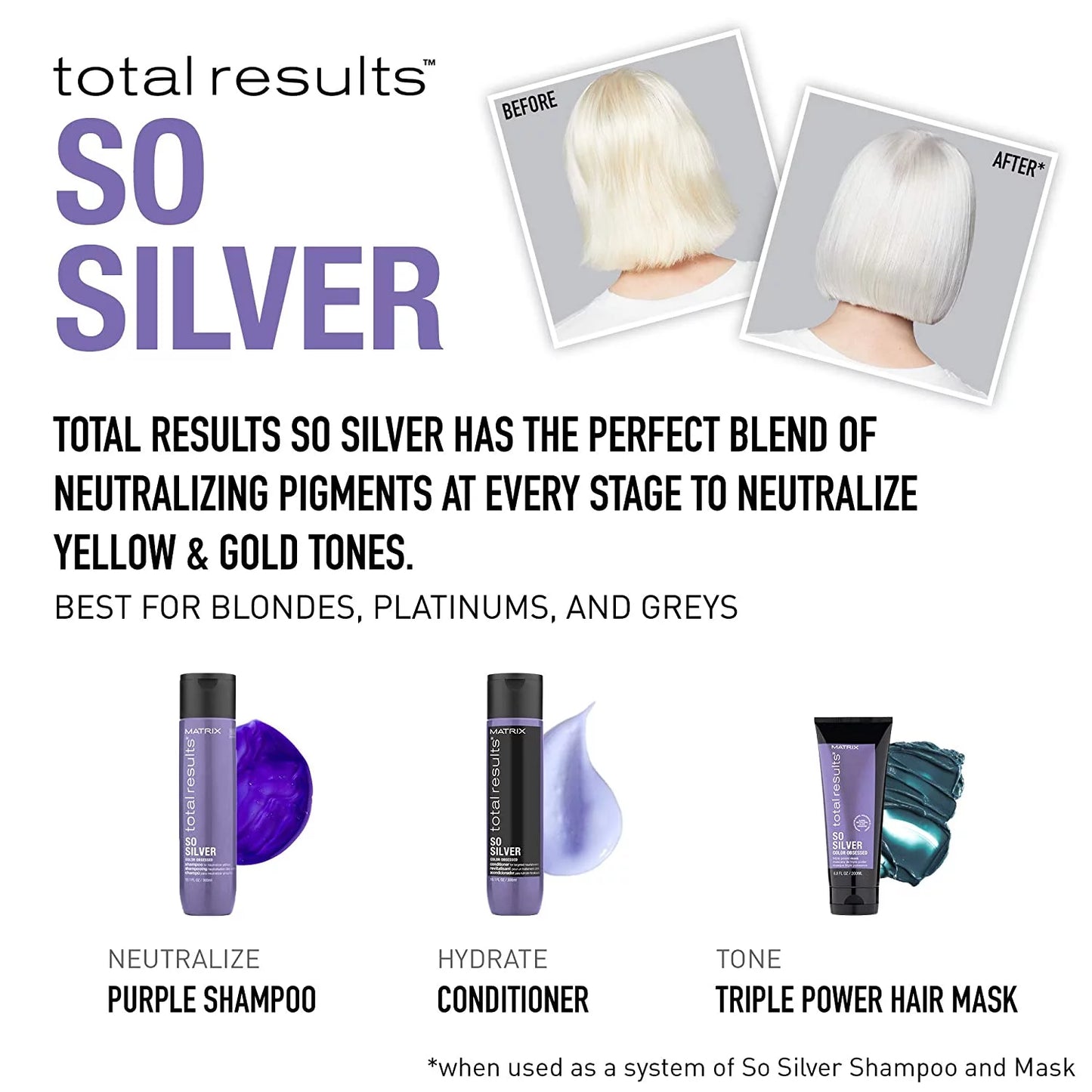 So Silver Shampoo 33.8oz O7040