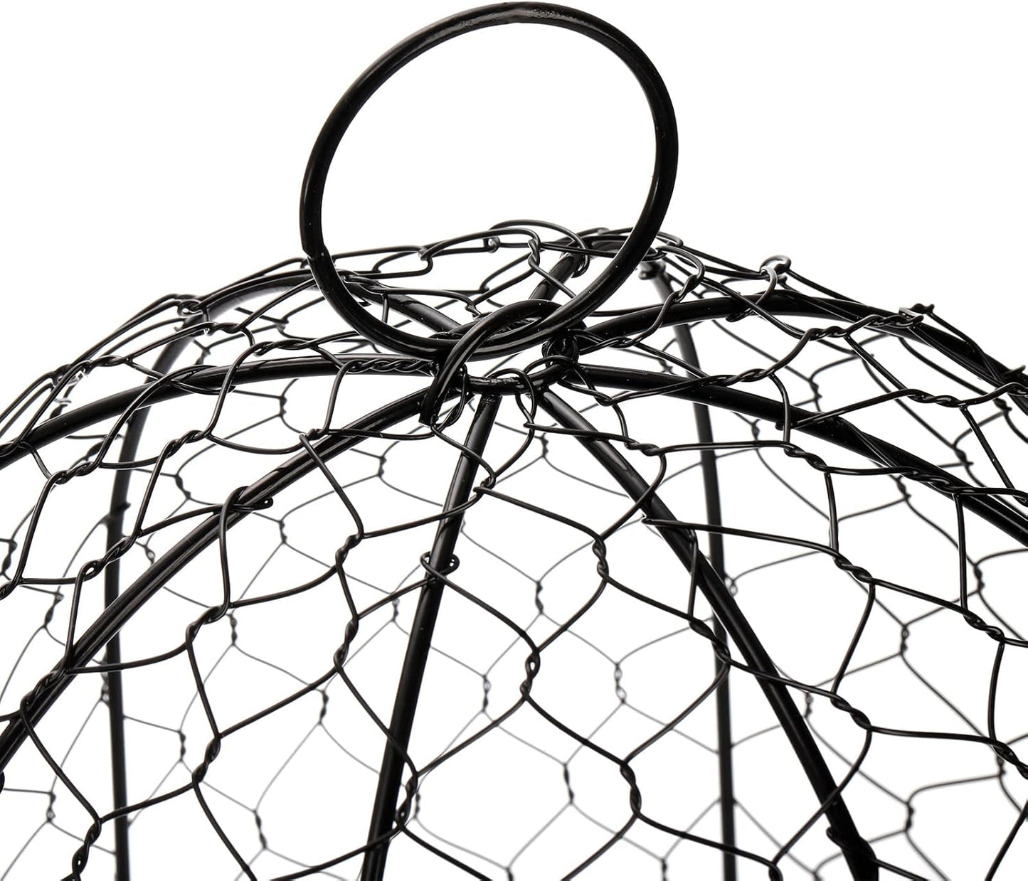 Garden Chicken Wire Cloche, 16x13 Inches Black Dome Plant Protector Cover Z132