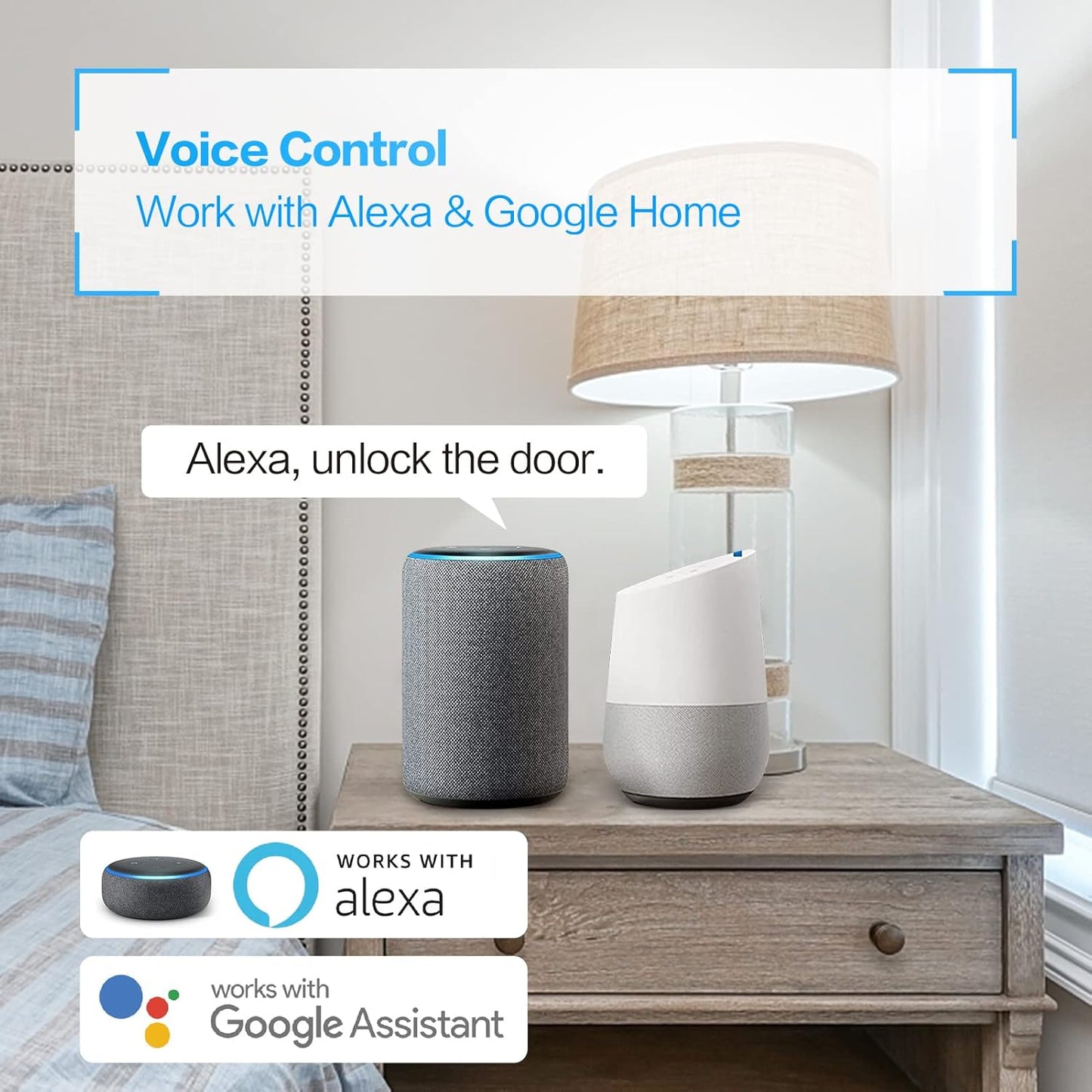 Smart Door Lock with Fingerprint and Keyless Entry T958959