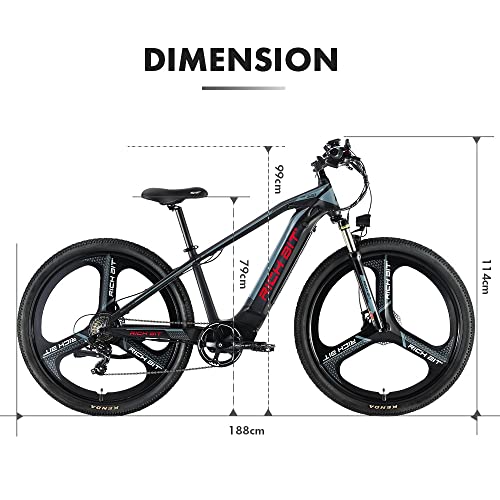 Electric Bikes for Adults, 29 Inch Fat Tire Mountain E-Bike with Removable Battery O49918
