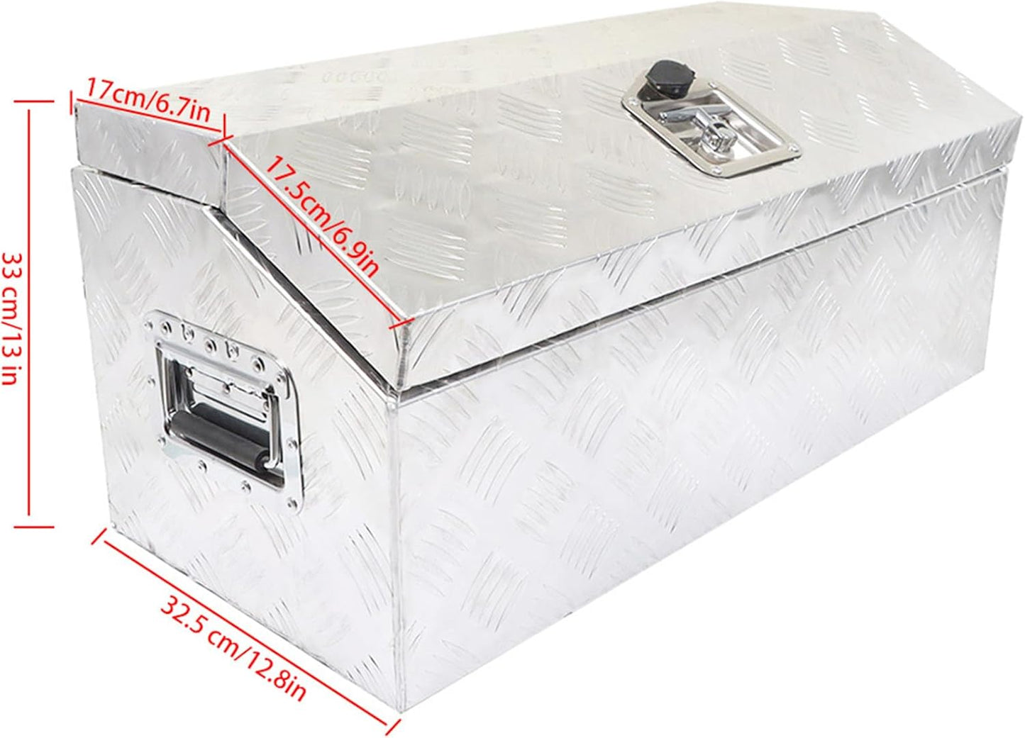 Aluminum Trailer Tool Box for Pickup Truck Bed Storage Y987902