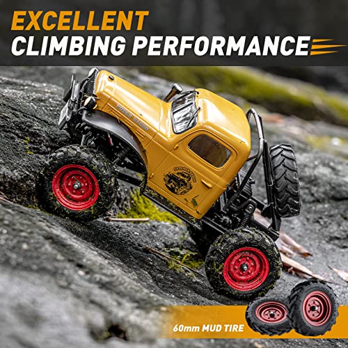 1/24 Scale 4WD Offroad RC Crawler Car Yellow S728605