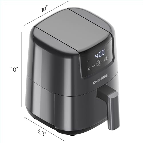 2 Qt Mini Air Fryer with Digital Timer and Nonstick Basket D4952