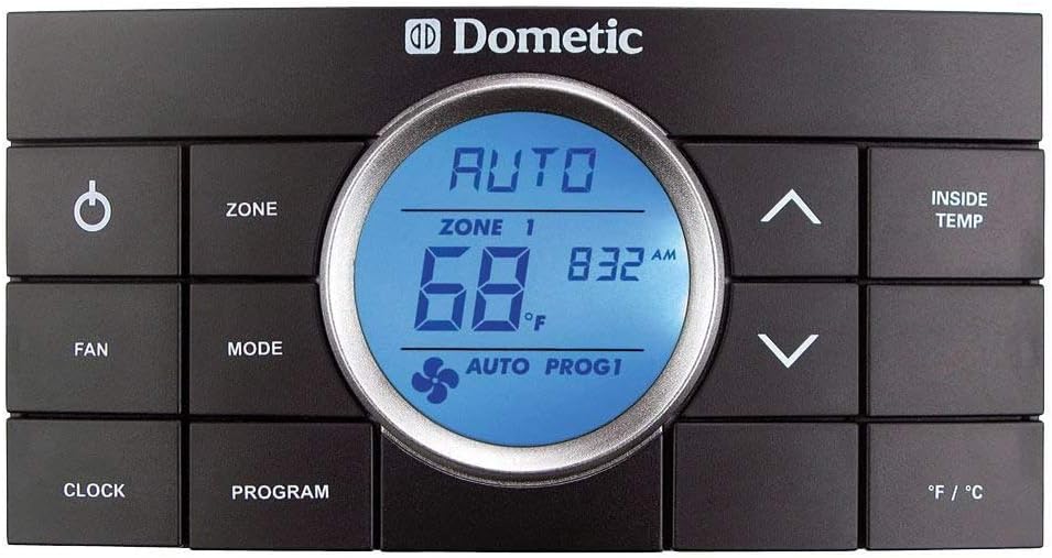 Dometic Genuine OEM Thermostat Kit 10 Button Comfort Control Center 2, Black | CCC2 | 9610005381
