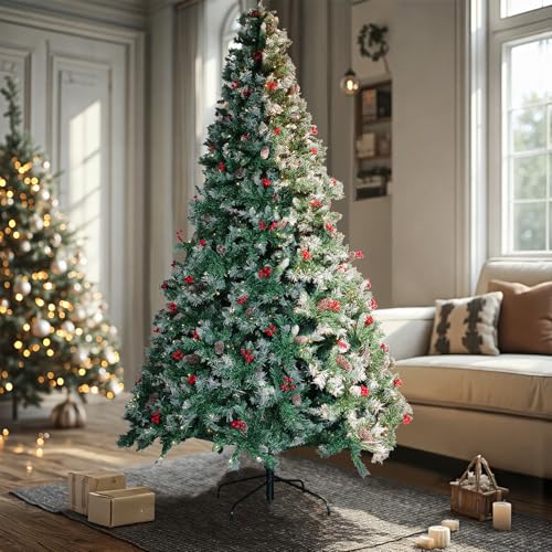 2ft Pre Lit Artificial Mini Christmas Tree with 50 LED Warm Lights L2578