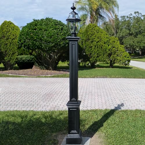 Outdoor Lamp Post, 9.5x9.5, White Z265