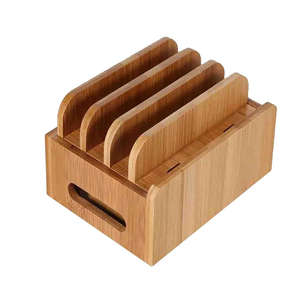 Bamboo Charging Station for Smartphones and Gadgets P11409