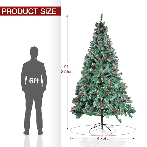 2ft Pre Lit Artificial Mini Christmas Tree with 50 LED Warm Lights L2578