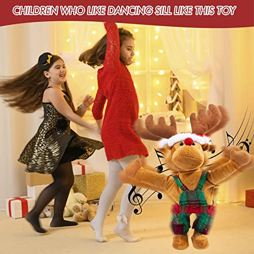 Animated Reindeer Plush Toy Christmas Singing Stuffed Animal U33612