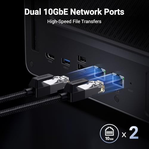 6-Bay Desktop NAS, Intel i5, 8GB DDR5 RAM, 2x 10GbE, Diskless N1598