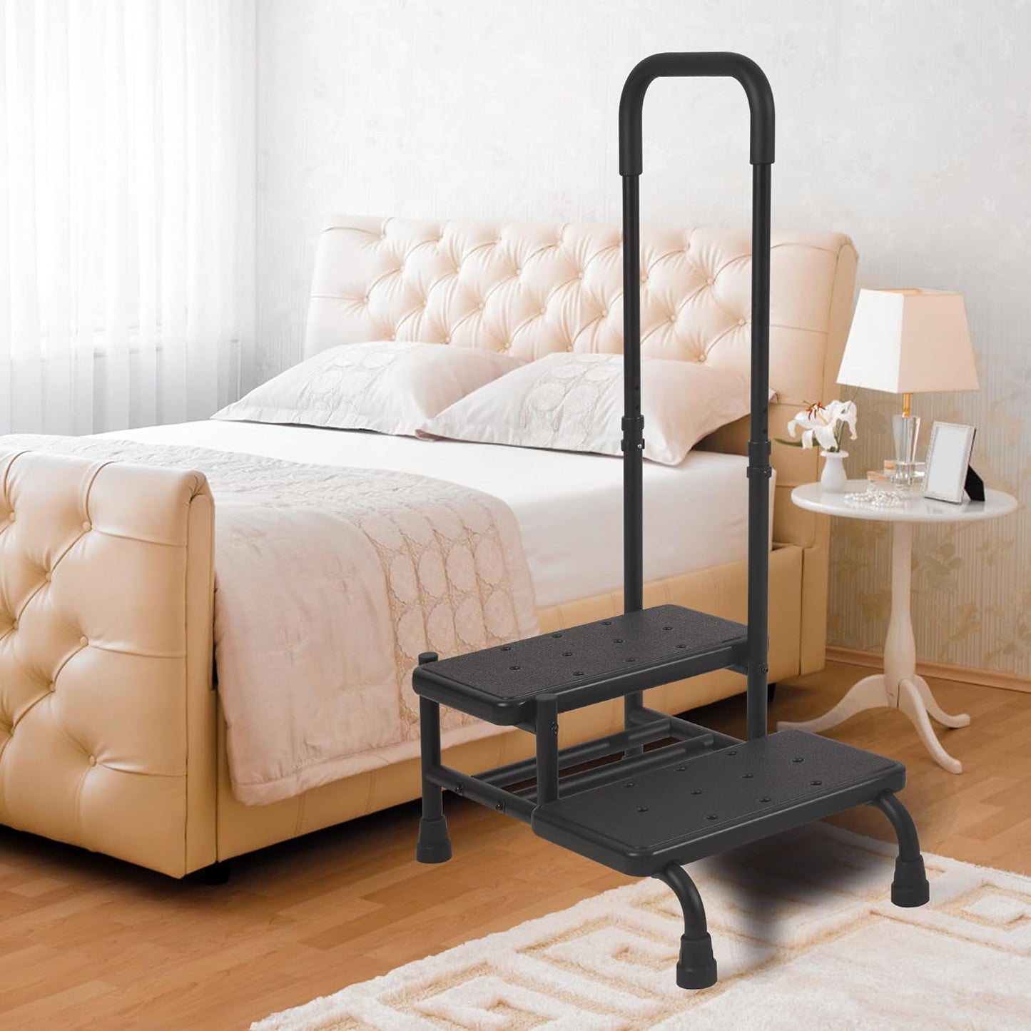 2 Step Stool with Handle for Elderly, Heavy Duty P181620