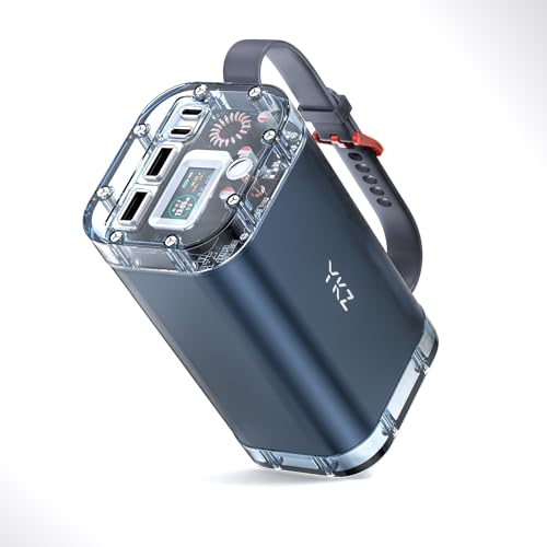 YKZ 100W Laptop Portable Charger 40000mAh, Waterproof Big Power Bank with Digital Display 5 Modes Lighting, USB C PD Battery Pack for Outdoor Camping Road Trips and Emergency Home Backup