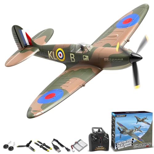 VOLANTEXRC RC Plane 3 Channel Remote Control Airplane Fighter Toys, 2.4GHz 6-axis Gyro Stabilizer RTF Glider Aircraft Plane, Easy to Fly for Adults Kids Beginners Boys (P-51D Mustang)