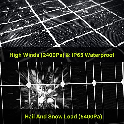 100W 12V Monocrystalline Solar Panel for RV Marine Boat Off Grid U40941