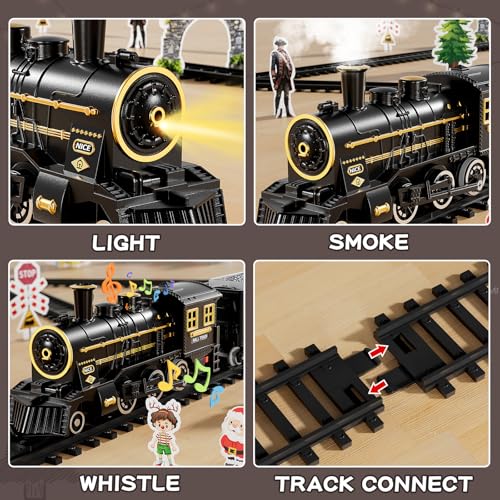 Electric Train Set for Kids with Lights and Sounds H492