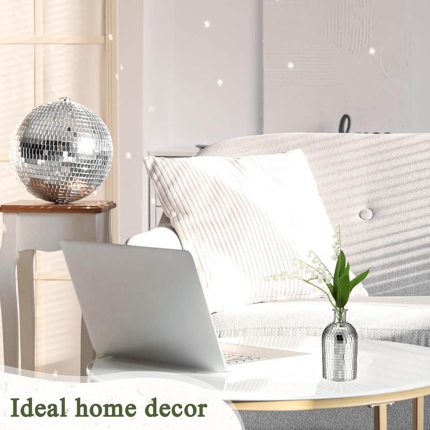 Disco Ball Mini Glass Vase for Flowers and Plants R787