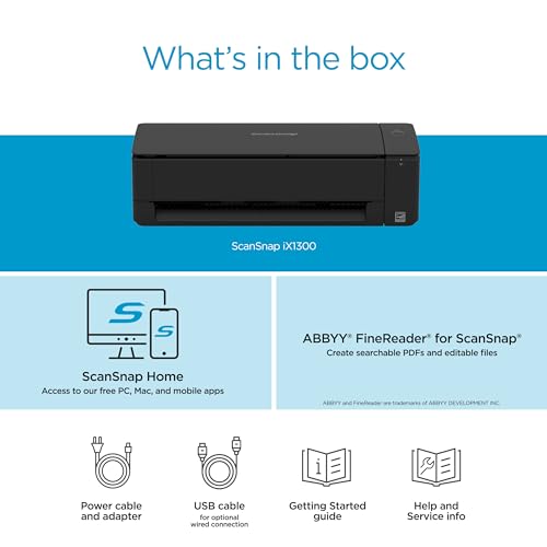 Compact Wireless Double-Sided Document Scanner with Auto Feeder Z26927