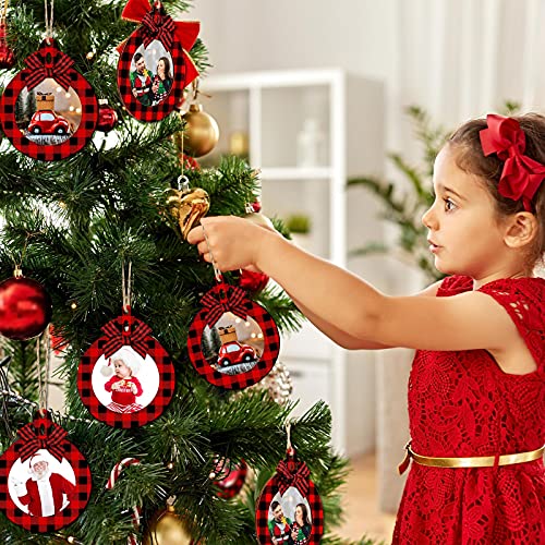 24 Pcs Christmas Photo Ornament Frames for Baby First Christmas Tree Keepsake F1934