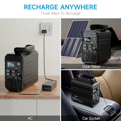 Portable Laptop Charger 31200mAh USB C Power Bank with 100W AC Outlet D94804