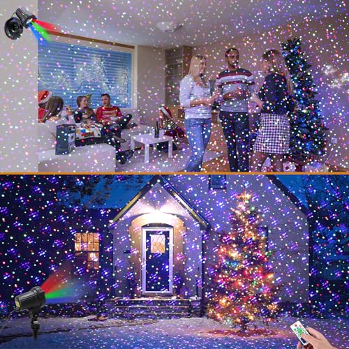 Christmas Laser Lights Outdoor Garden Projector with Moving RGB Waterproof G2323