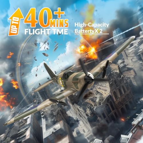 RC Plane 3 Channel Remote Control Airplane Fighter Toy, 2.4GHz 6-axis Gyro, Easy to Fly for Adults Kids Beginners Q215470
