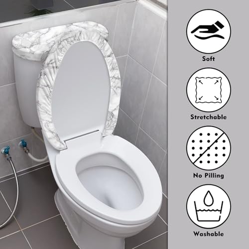 Christmas Toilet Lid and Tank Cover Set for Bathroom Decor Q334993