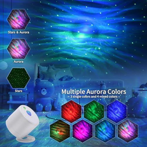 Laser Christmas Projector Lights Outdoor, Red and Green Stars, IP65 Waterproof H73494