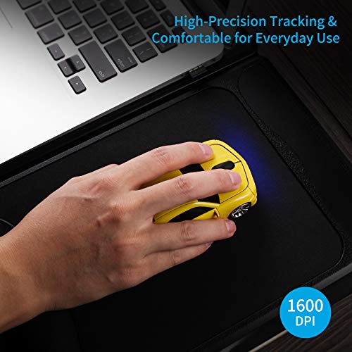 Sports Car Shaped Wireless Mouse with LED Headlights, 1600 DPI Z57353