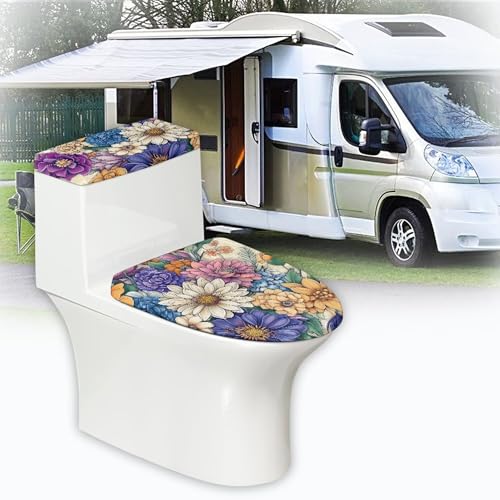 Christmas Toilet Lid and Tank Cover Set for Bathroom Decor Q334993