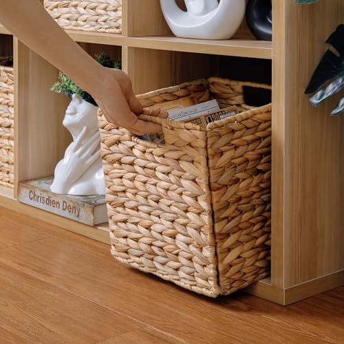 Water Hyacinth Storage Baskets for Cube Storage, Set of 3 V389597