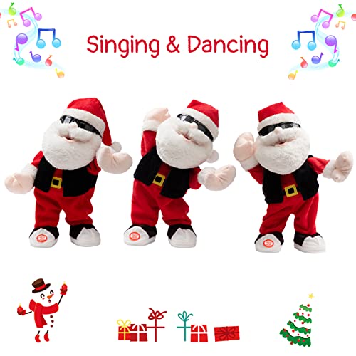 Animated Christmas Snowman Plush with LED Lights Musical Toy K182254