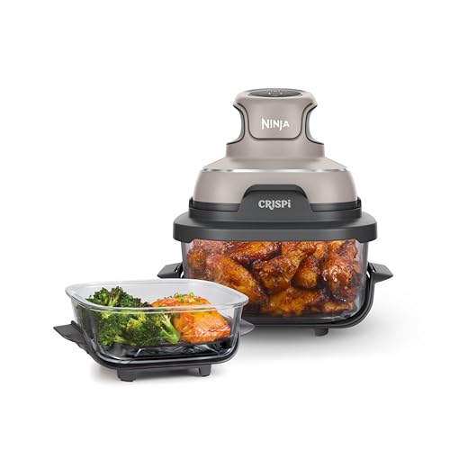 Air Fryer with Glass Containers, 4 QT & 6 Cup, Dishwasher Safe Y888