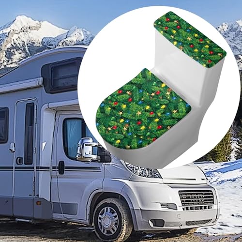 Christmas Toilet Lid and Tank Cover Set for Bathroom Decor Q334993