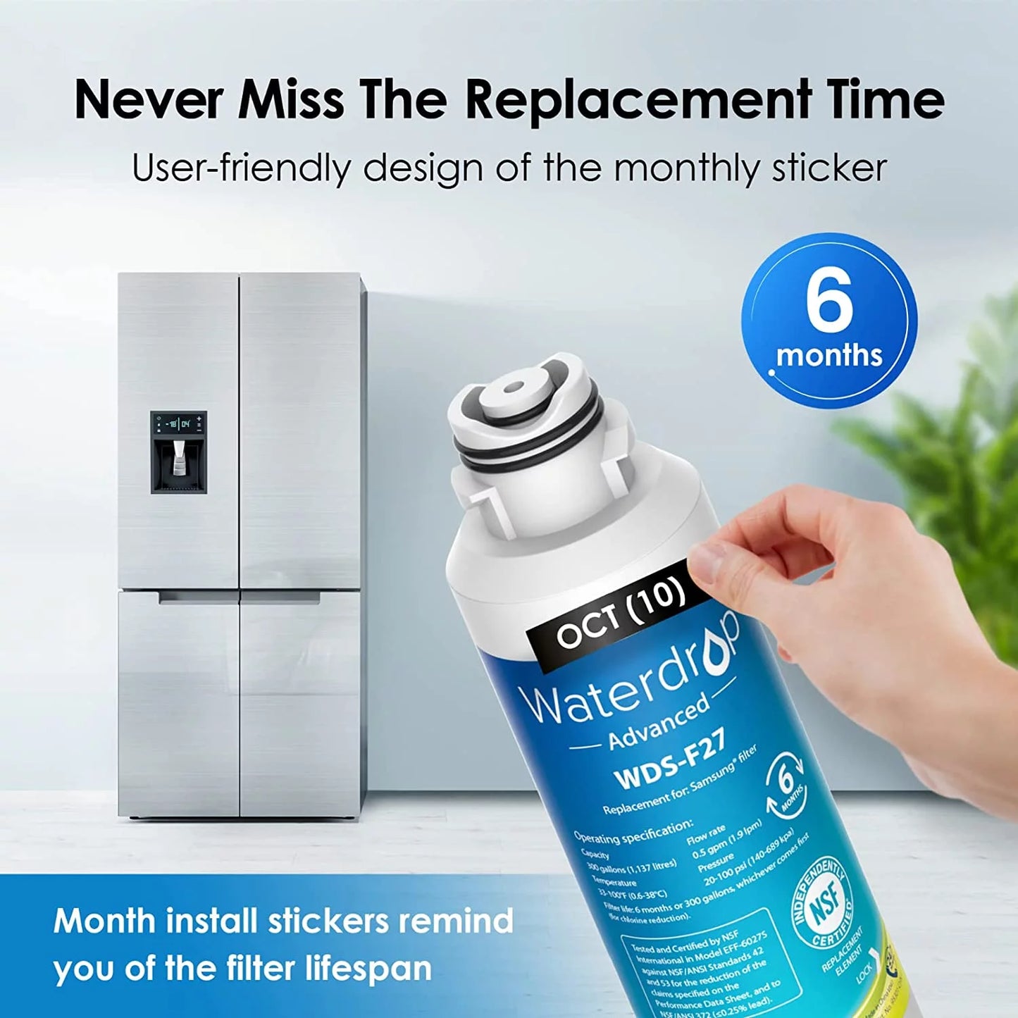 Refrigerator Water Filter, 6 Pack Z518