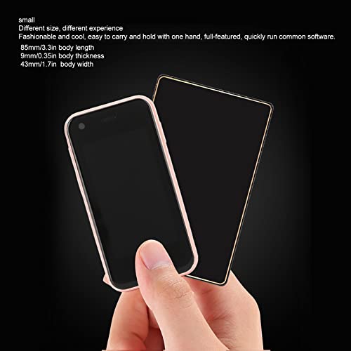Mini Mobile Phone 2.5in GPS 1GB 8GB Quad Core for Android Students (White) C627
