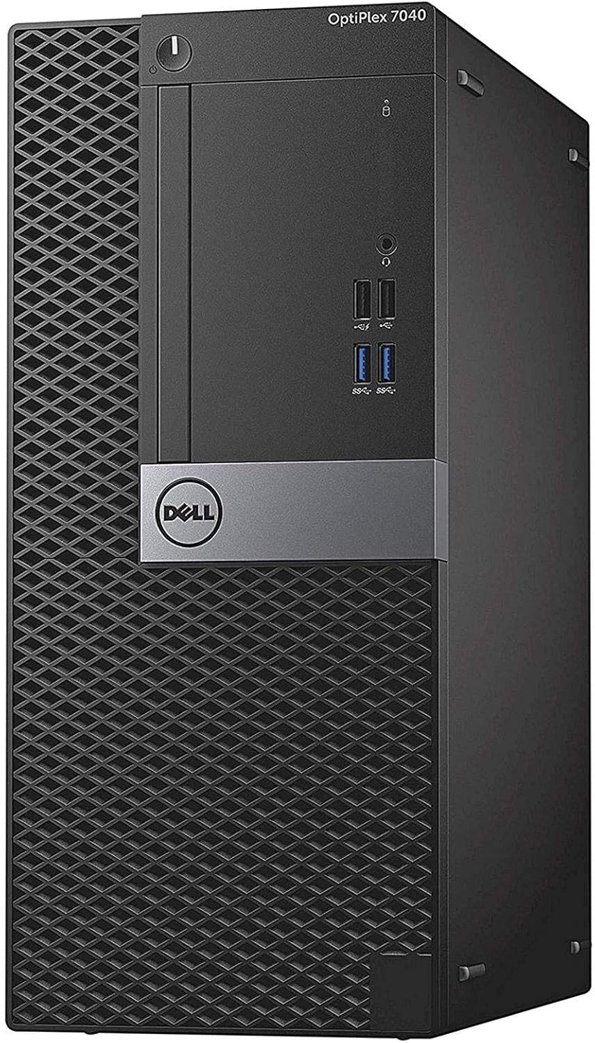Dell Optiplex 7040 Tower Fast Desktop Computer PC - Quad Core Intel i7 6th Gen, 16GB DDR4, 256GB SSD, HDMI, NEW Keyboard, Mouse, NEW WiFi, Windows 10 Home (Renewed)