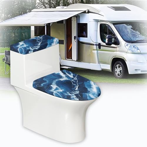 Christmas Toilet Lid and Tank Cover Set for Bathroom Decor Q334993